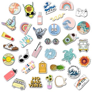 Set 35 miếng dán sticker Hey Summer