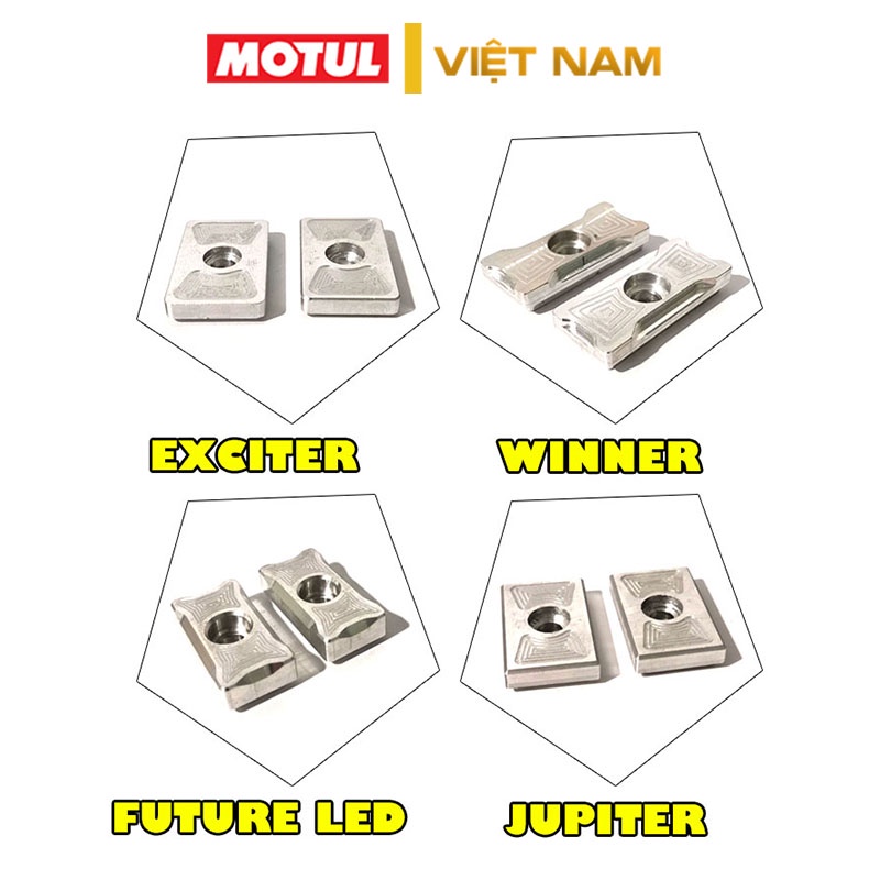 Nắp tăng sên âm Exciter, Winner, Jupiter, Future Led, Wave 125i, Future 125 2012 2020 nhôm CNC cao cấp