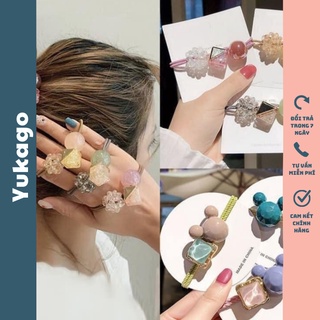 Chun buộc tóc dây buộc tóc túi nhựa Hàn Quốc nhiều hình đáng yêu YUKAGO PVN17493504