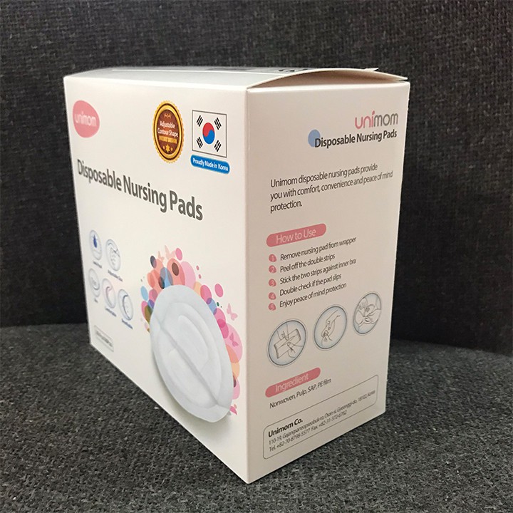 MIẾNG LÓT THẤM SỮA MẸ DÙNG 1 LẦN UNIMOM (30 MIẾNG/ HỘP)