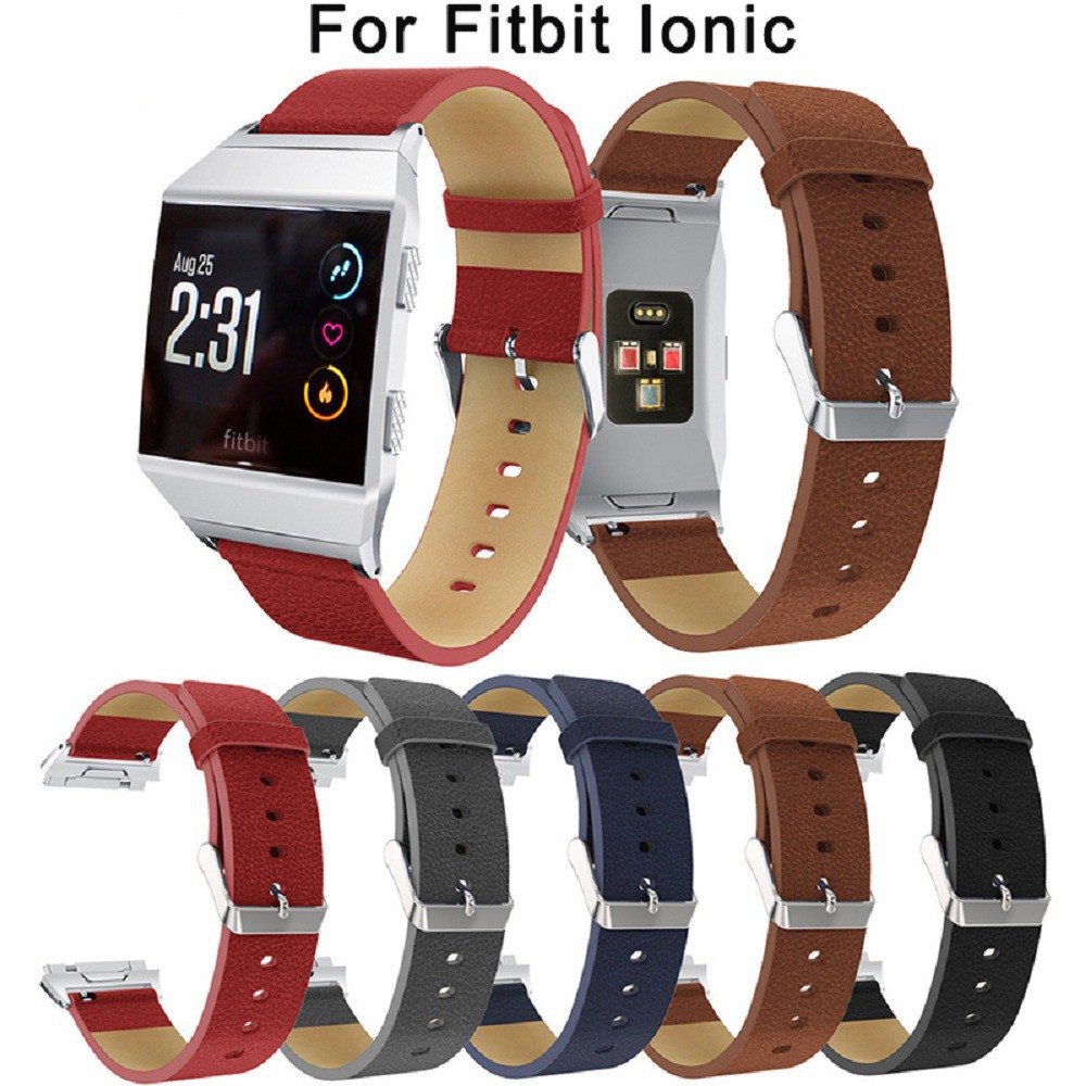 Dây đồng hồ bằng da thay thế cho Fitbit Ionic