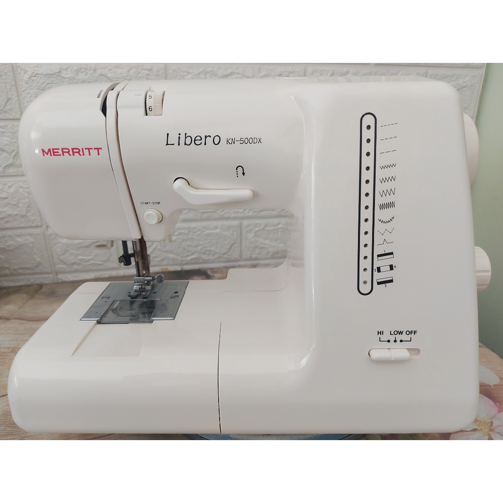 Máy May Mini Gia Đình Nhật Singer Merit Libero KN Không Kén Vải - Hàng Nhật- Bảo Hành 12 Tháng- Đổi Trả 7 Ngày Lỗi