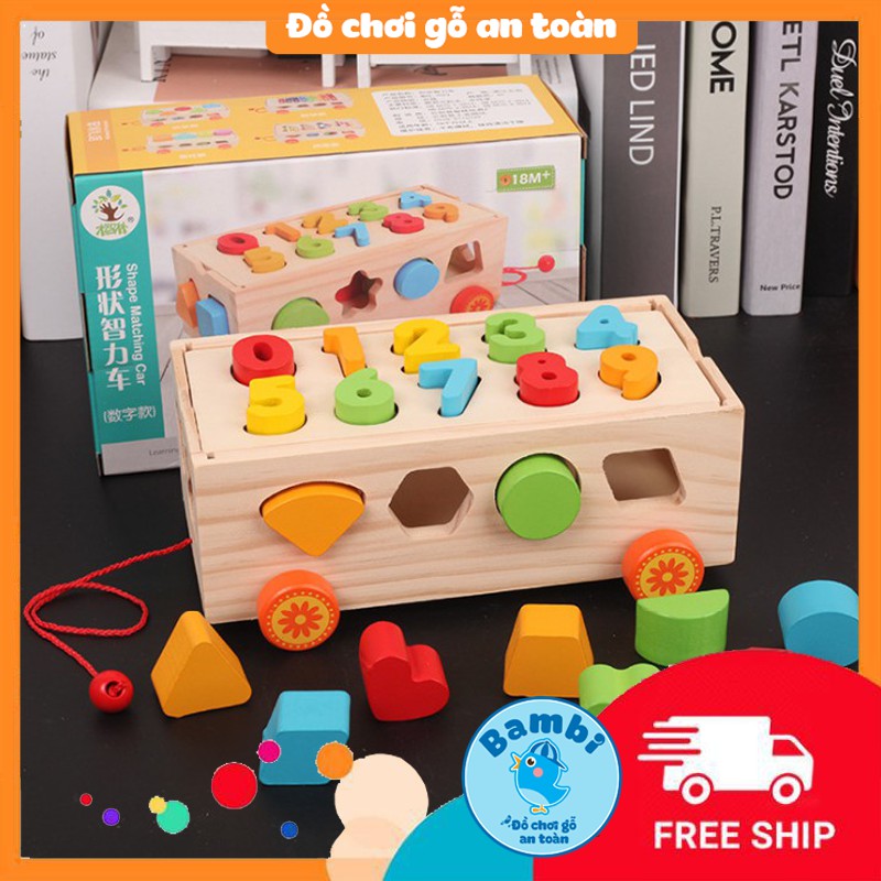 Xe kéo thả hình và số