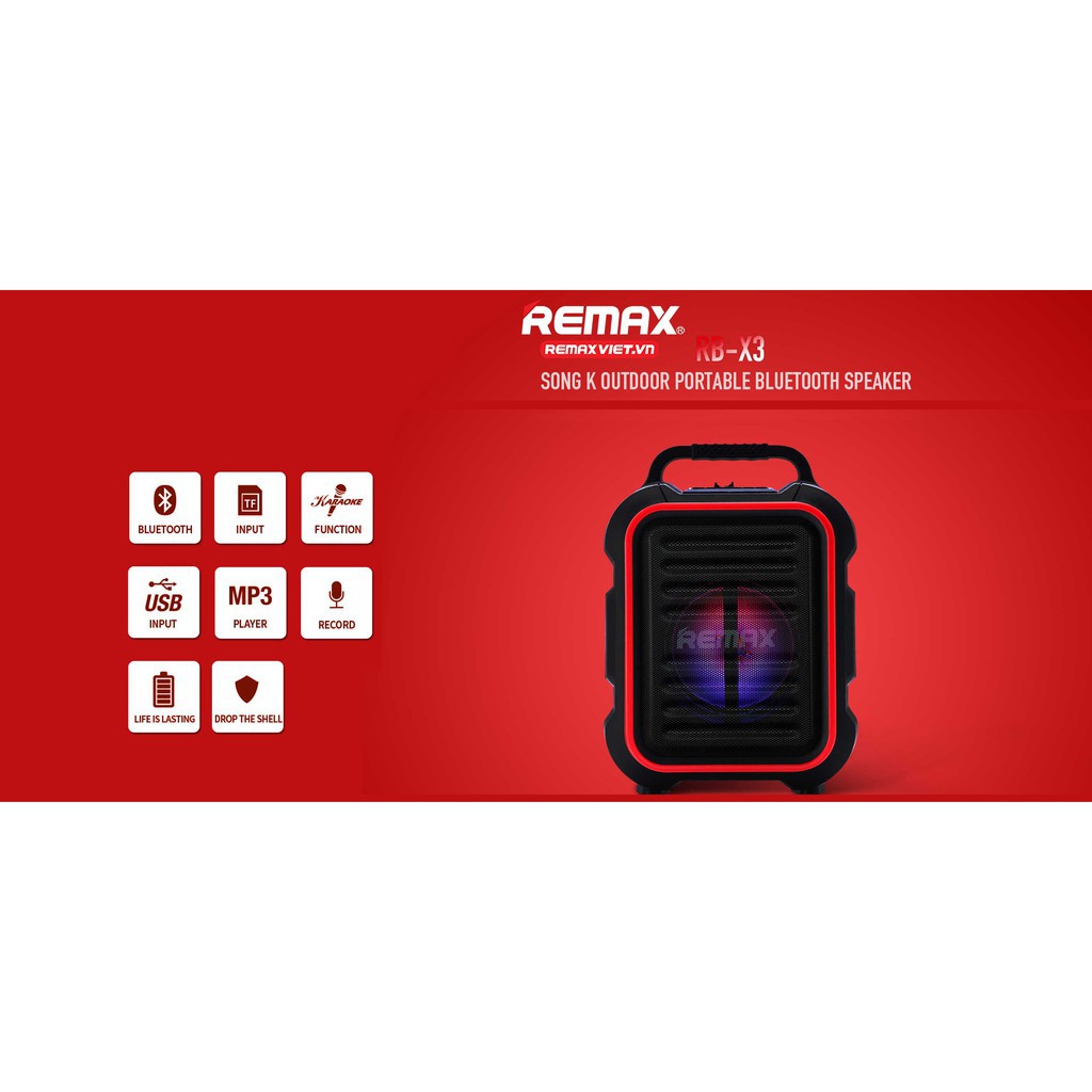 Loa Bluetooth Remax RB-X3 - Hàng chính hãng