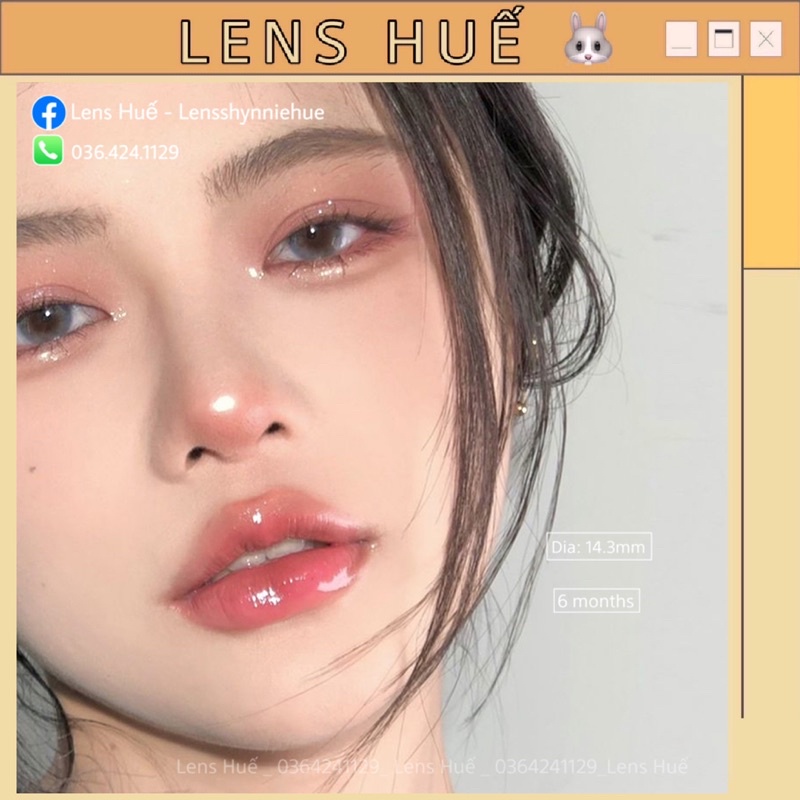 🧡 Lens mini giãn nhỏ tây nhẹ không viền 03 màu  - kính áp tròng - Lens Huế