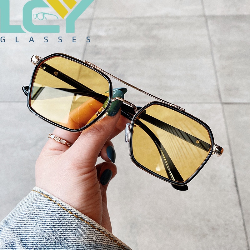 Kính Mát Gọng Vuông Chống Tia UV Phong Cách Hàn Quốc Cổ Điển Mới 2022 0039