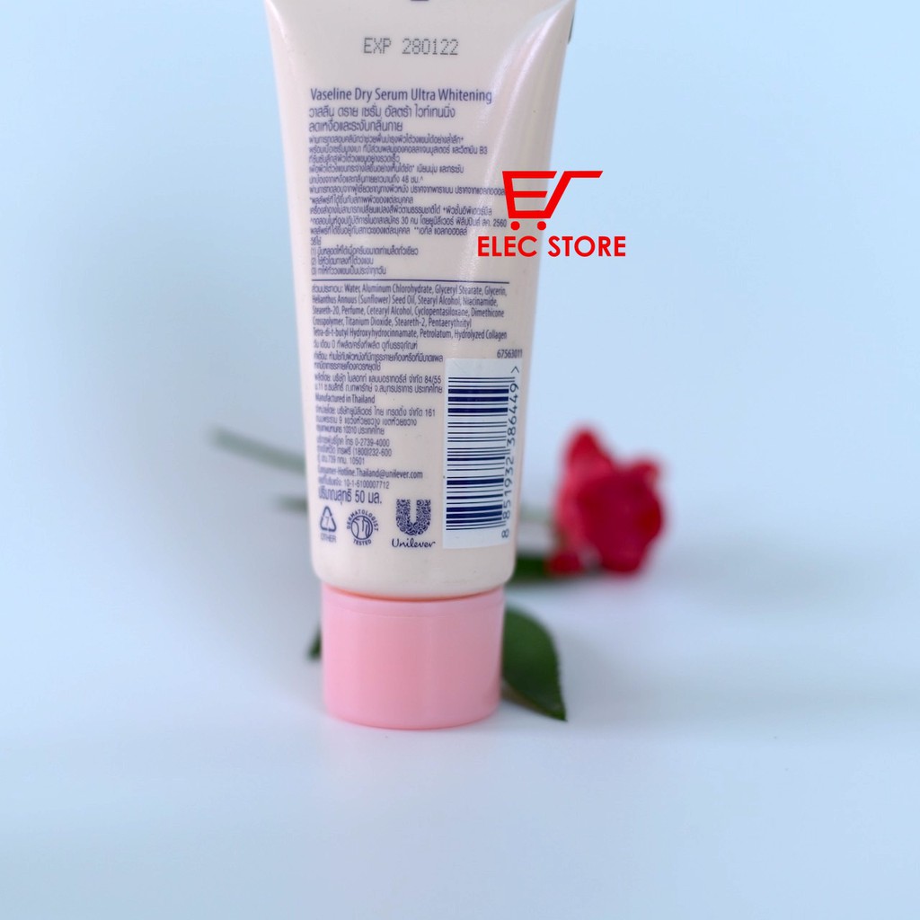 Lăn khử mùi trắng nách Vaseline Ultra White Dry Serum Thái Lan