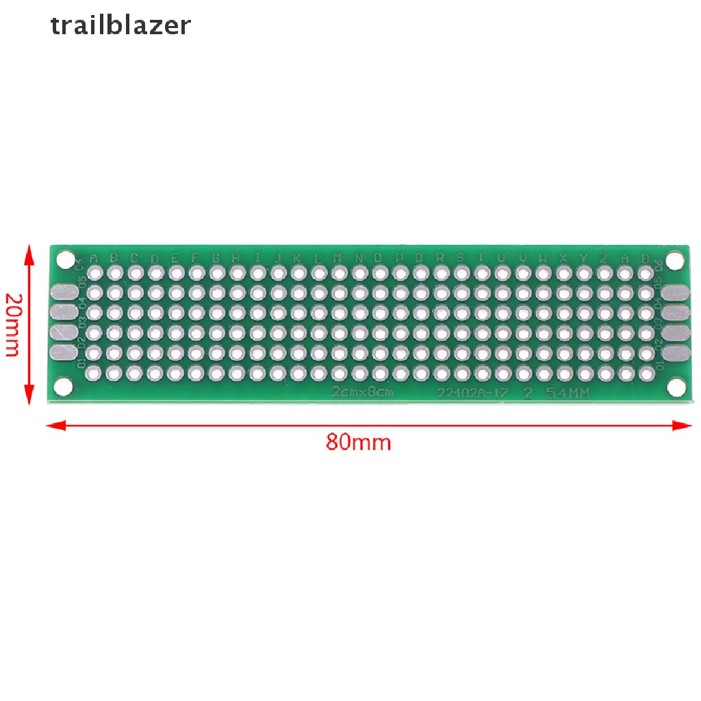 Bộ 5 Bảng Mạch Điện Tử Hai Mặt 2x8cm PCB UIO