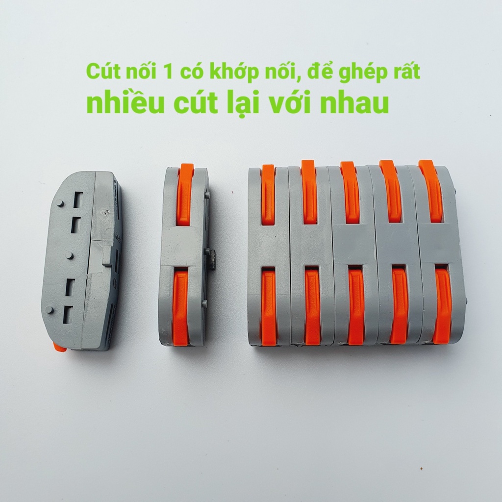 Cút nối dây điện nhanh PCT, jack nối dây điện tải 32A 7kw