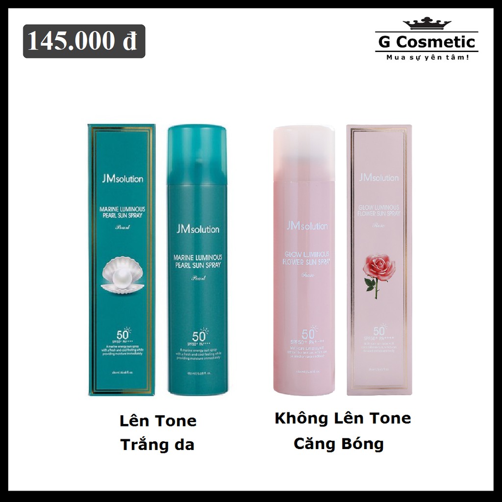 Xịt chống nắng JM 180ml