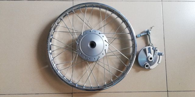 Bánh căm trước đùm zin theo xe full má đùm lắp wave rim 1 bánh trước msp 0037