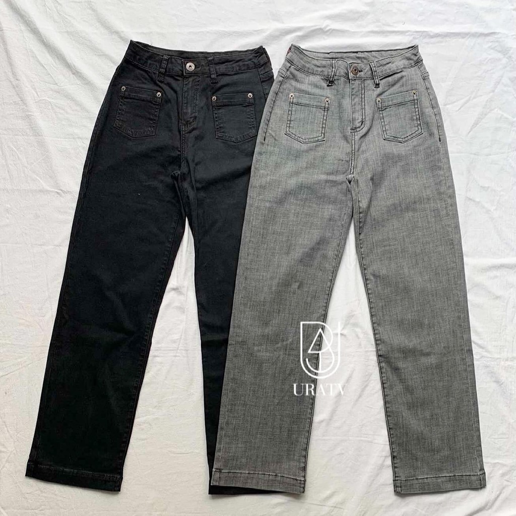 [FREESHIP - ẢNH CHÍNH CHỦ] Quần SUÔNG jean dài túi trước TÔM MỲ