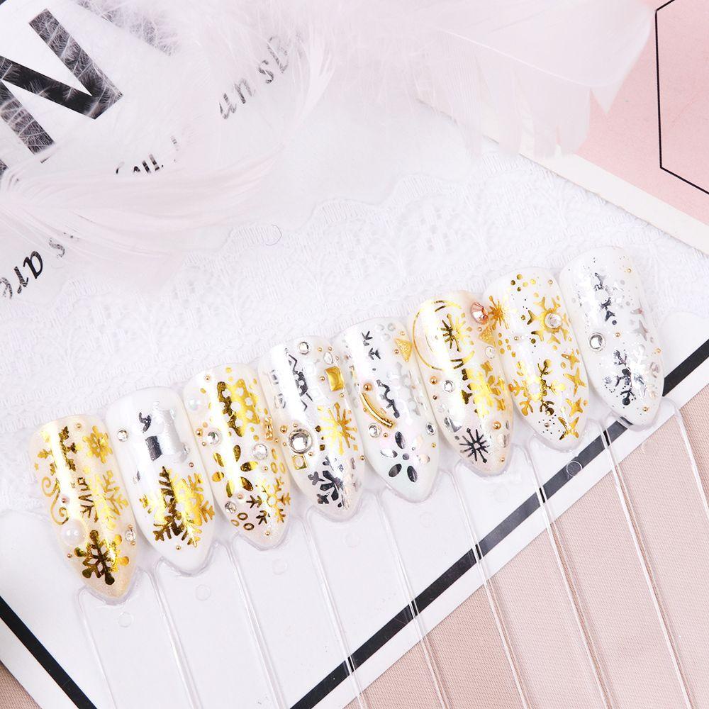 Hình Dán Móng Tay 3D Kim Loại Chủ Đề Giáng Sinh|Phụ Kiện Trang Trí Móng Tay Nghệ Thuật