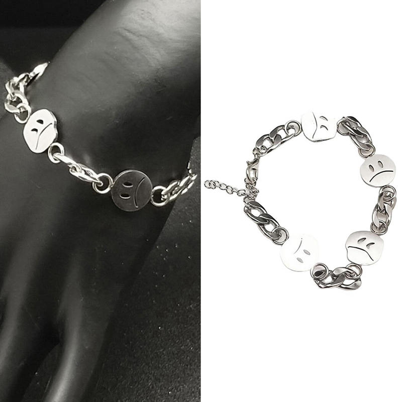 Vòng Tay Kim Loại Hình Mặt Cười Cho Nam Và Nữ | BigBuy360 - bigbuy360.vn