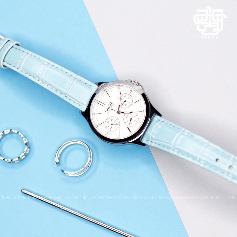 Đồng hồ dây da Nữ CASIO LTP-V300L-2A CHÍNH HÃNG 33,2mm