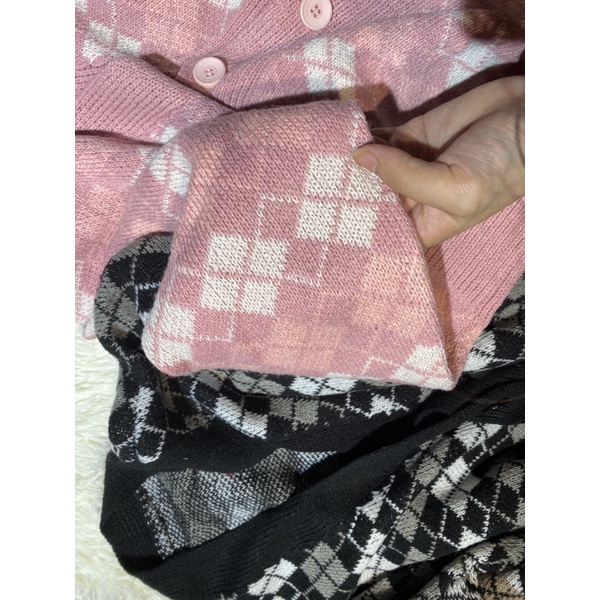 CADIGAN LEN ÁO KHOÁC LEN KẺ MẪU MỚI 2021 " ẢNH THẬT MẪU SHOP " | BigBuy360 - bigbuy360.vn