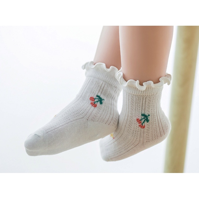 Tất vớ cho bé gái cổ ngắn xòe phong cách công chúa Hàn Quốc dễ thương từ 0 đến 5 tuổi