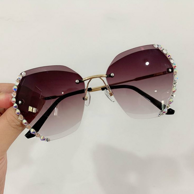 Kính Mát Thời Trang Không Gọng Cho Nữ 1 Cái