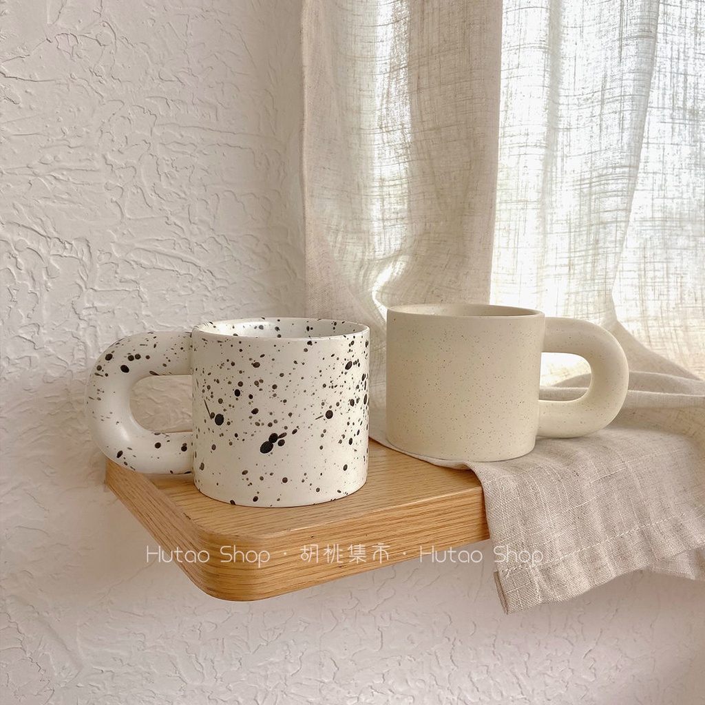 Cốc Sứ Uống Sữa/Cà Phê Phong Cách Bắc Âu Sang Trọng