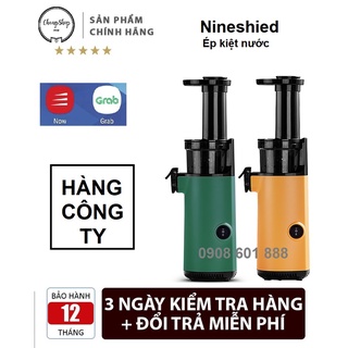 [Có phiếu BH] Máy ép trái cây mini, máy ép chậm NINESHIELD, ép rau củ hoa quả, Có phiếu BH chính hãng 12th