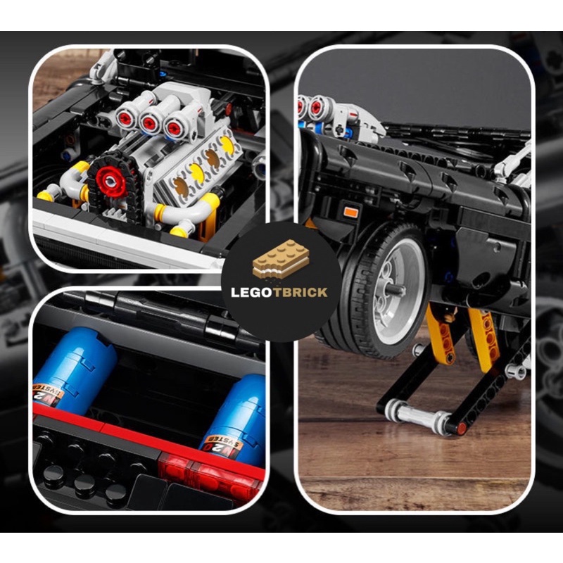 Đồ chơi lắp ráp mô hình thông minh Fast and Furious Dodge Charger - siêu xe trong phim Quá nhanh quá nguy hiểm - Tbrick