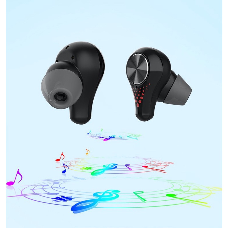 Tai Nghe Bluetooth 5.0 Không Dây T8 Tích Hợp Đèn LED Thể Thao Chơi Game Điện Tử Chất Lượng Âm Thanh Nổi