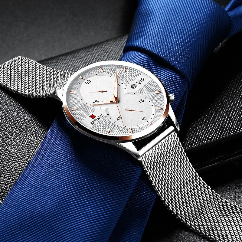 Đồng Hồ Nam Reward KT82001 Silver Chính Hãng 2022 NEW Bảo Hành 12 Tháng Top Brand Luxury II Made in HongKong | BigBuy360 - bigbuy360.vn