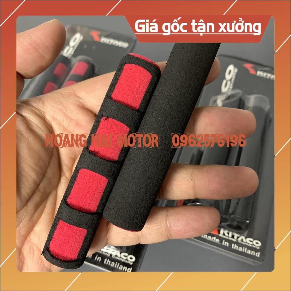 Cặp mút bọc tay thắng xe máy, chống chơn trượt - 2 màu đỏ đen [màu ngẫu nhiên, giá 1 cặp]