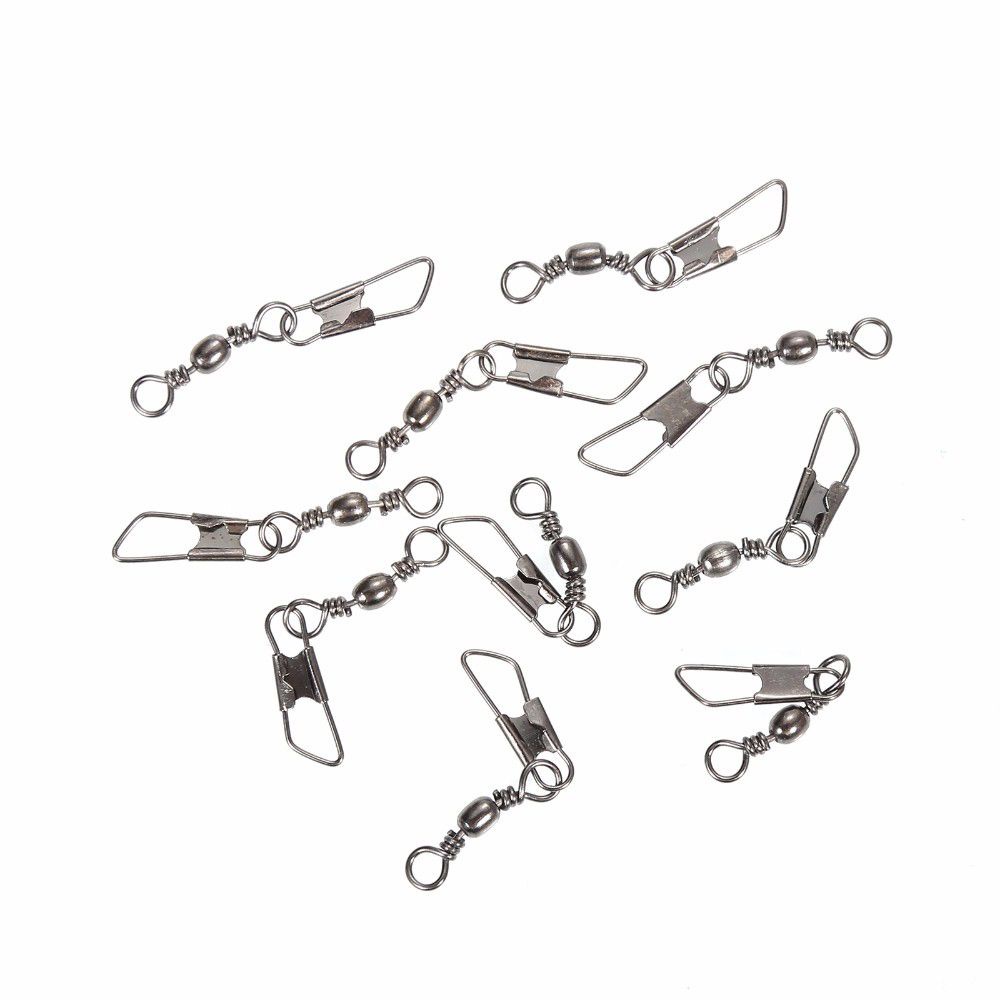 Set 50 đầu nối dây câu cá bằng thép không gỉ chất lượng cao