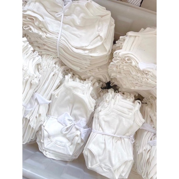 BODY CHIP DÂY MÀU TRẮNG CHO BÉ GÁI MAYORAL