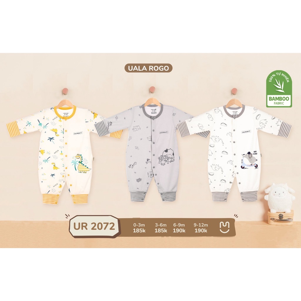 Bộ liền thân UALA &amp; ROGO body dài 2072 sơ sinh