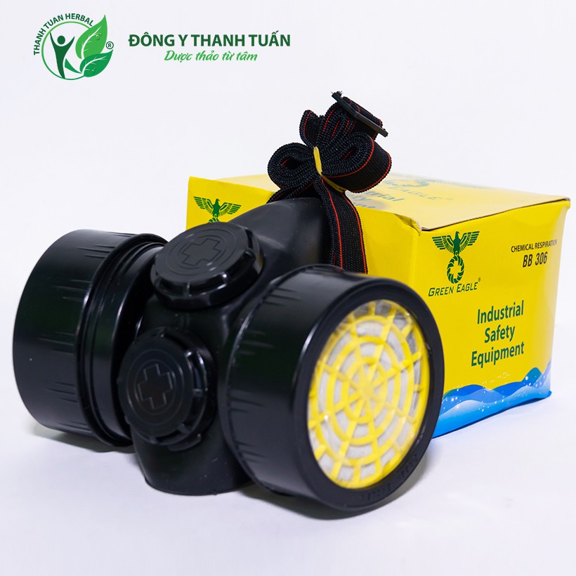 Mặt Nạ Phòng Độc Và Bụi Bẩn 2 Phin Lọc Green Eagle BB306