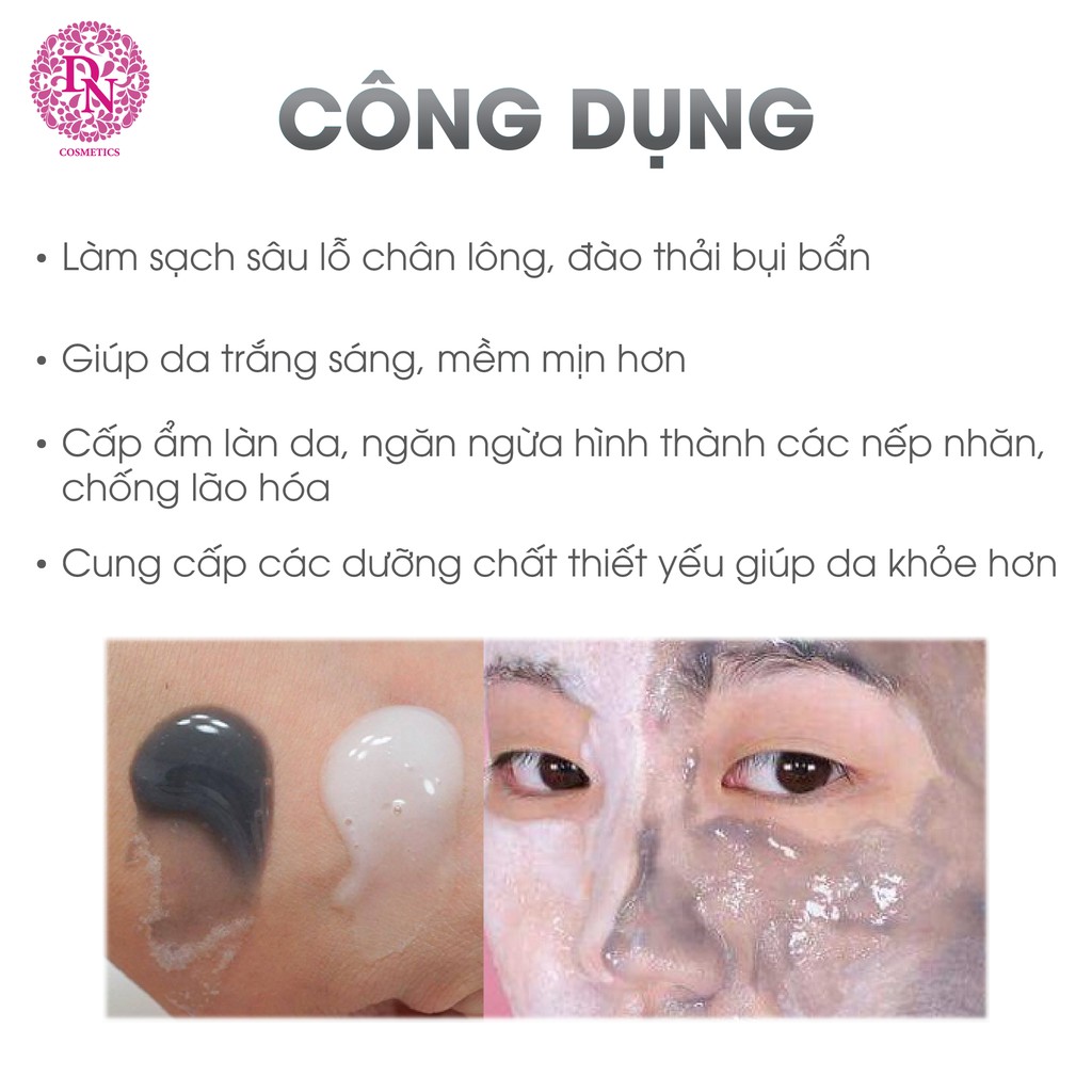 Mặt Nạ Sủi Bọt Thải Độc Sum - Màu Trắng Và Đen