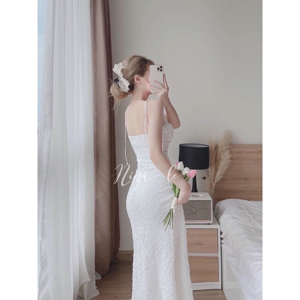 ♥️♥️♥️ SET ĐẦM DÂY KÈM ÁO KHOÁC TRẮNG