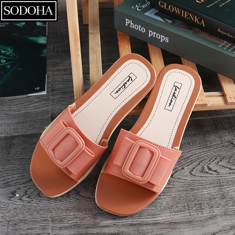 Dép nữ thời trang đế cao su mềm êm siêu thoáng SODOHA SDH2068