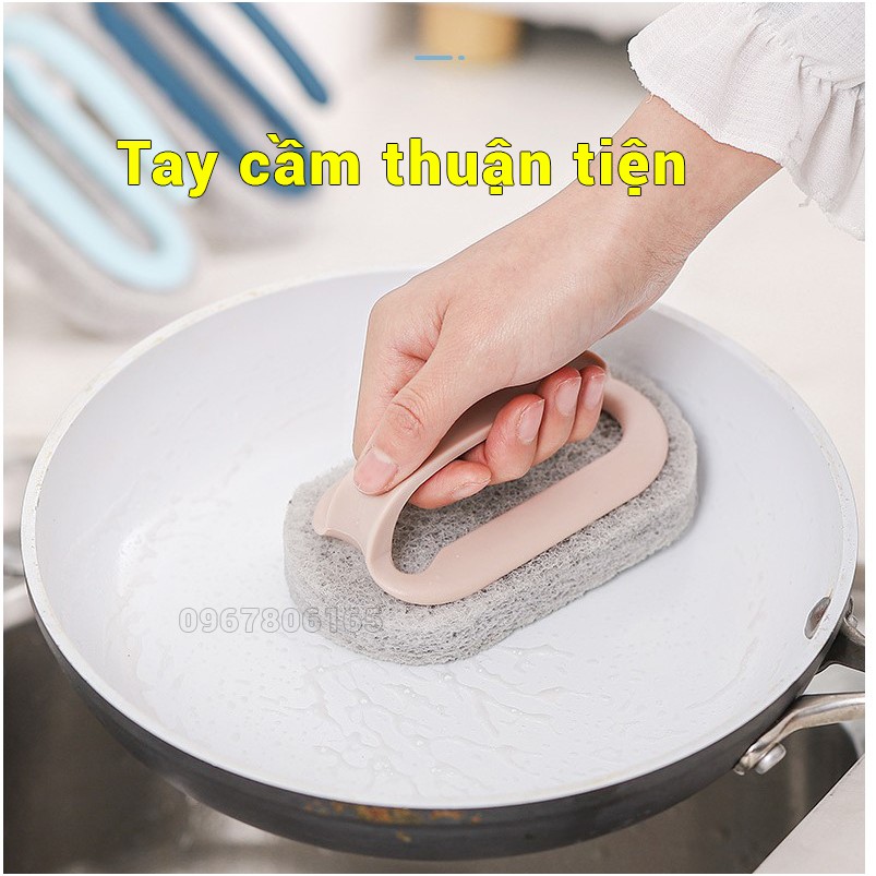 Bàn chải cọ rửa nhà bếp, nhà tắm đa chức năng có tay cầm tiện lợi