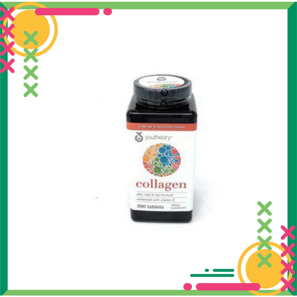 Viên Uống Bổ Sung Youtheory Collagen +Biotin 390 Viên nhập Mỹ
