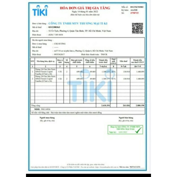 Thùng 24 chai sữa nước ensure hương vani 237ml