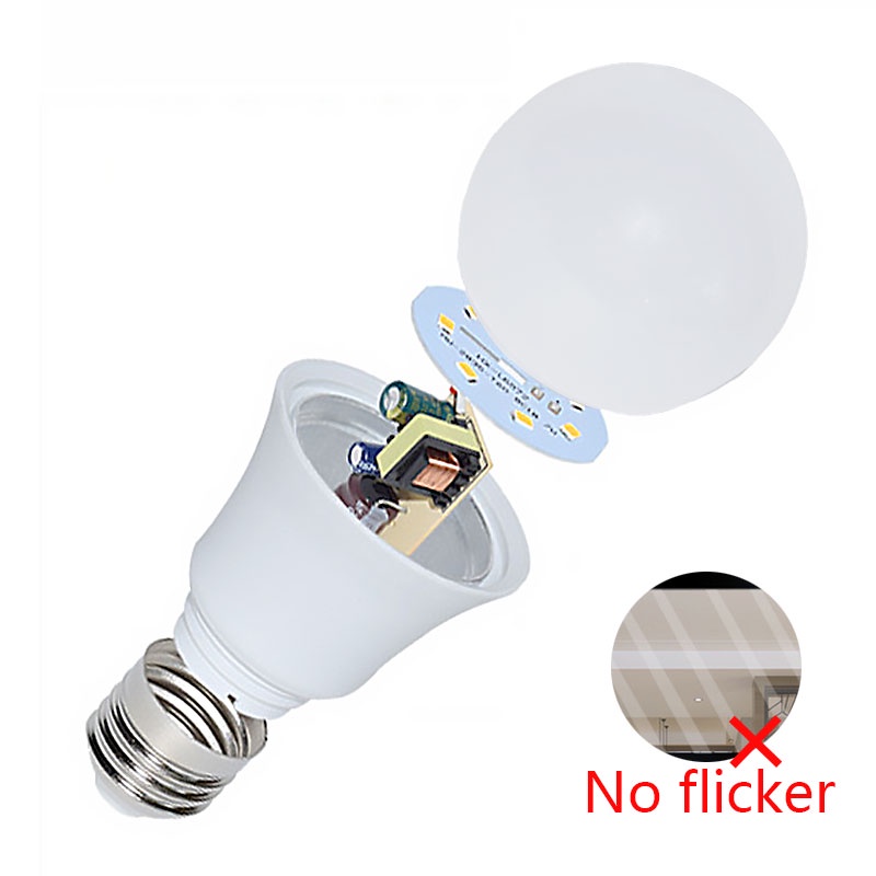 Bóng Đèn Led E27 AC 220V SMD2835 5W 9W 12W 15W 18W 25W Ánh Sáng Trắng Ấm Tiện Dụng