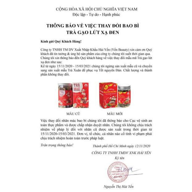 TRÀ GẠO LỨT XẠ ĐEN ĐẬU ĐEN 800g - 500g, Hoa Cúc, Hoa Nhài Thanh lọc cơ thể - Đẹp da