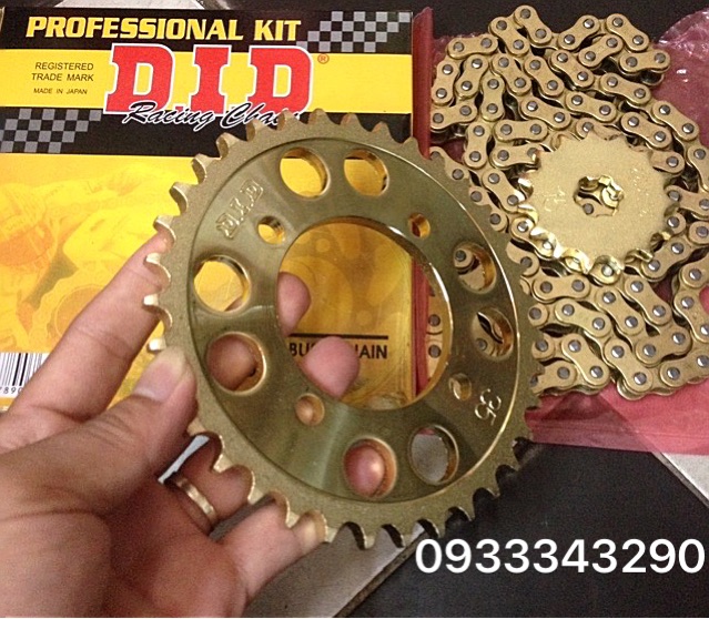 Nhông Sên Dĩa Vàng DID Cho Các Loại Xe Máy