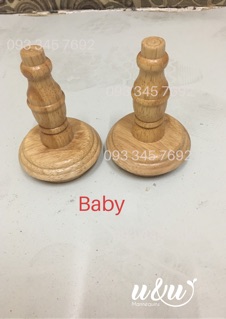 Đầu gỗ manocanh baby nhung