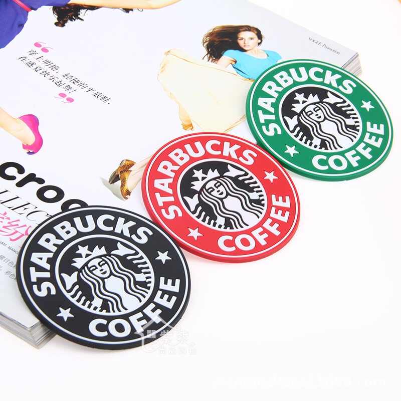 Starbucks Tấm Lót Cốc Nước Bằng PVC Cách Nhiệt Chống Trượt Tiện Dụng