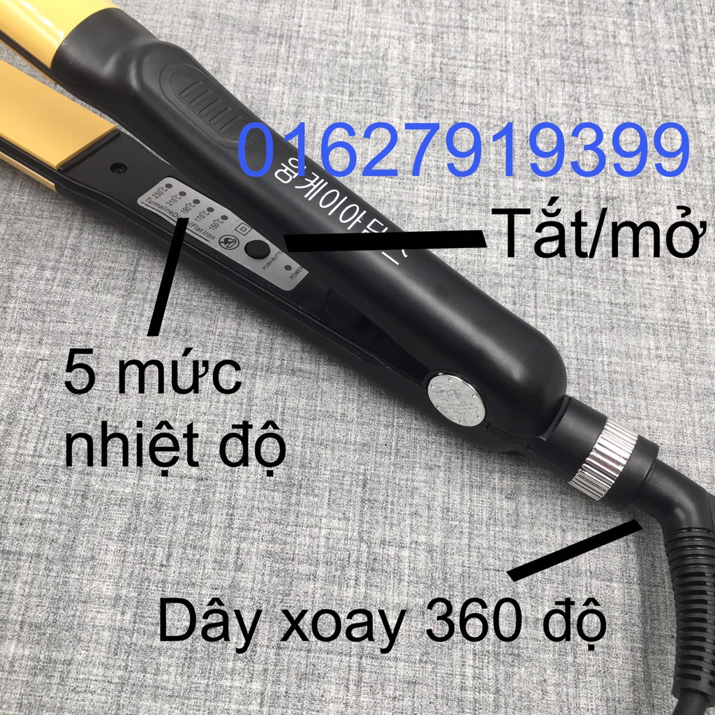 ✅freeship✅ Máy duỗi kẹp tóc,uốn tóc cao cấp HQ 2in1 119