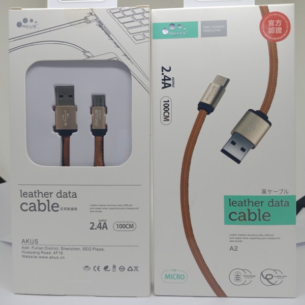 CÁP SẠC BỌC DA MICRO AKUS A2