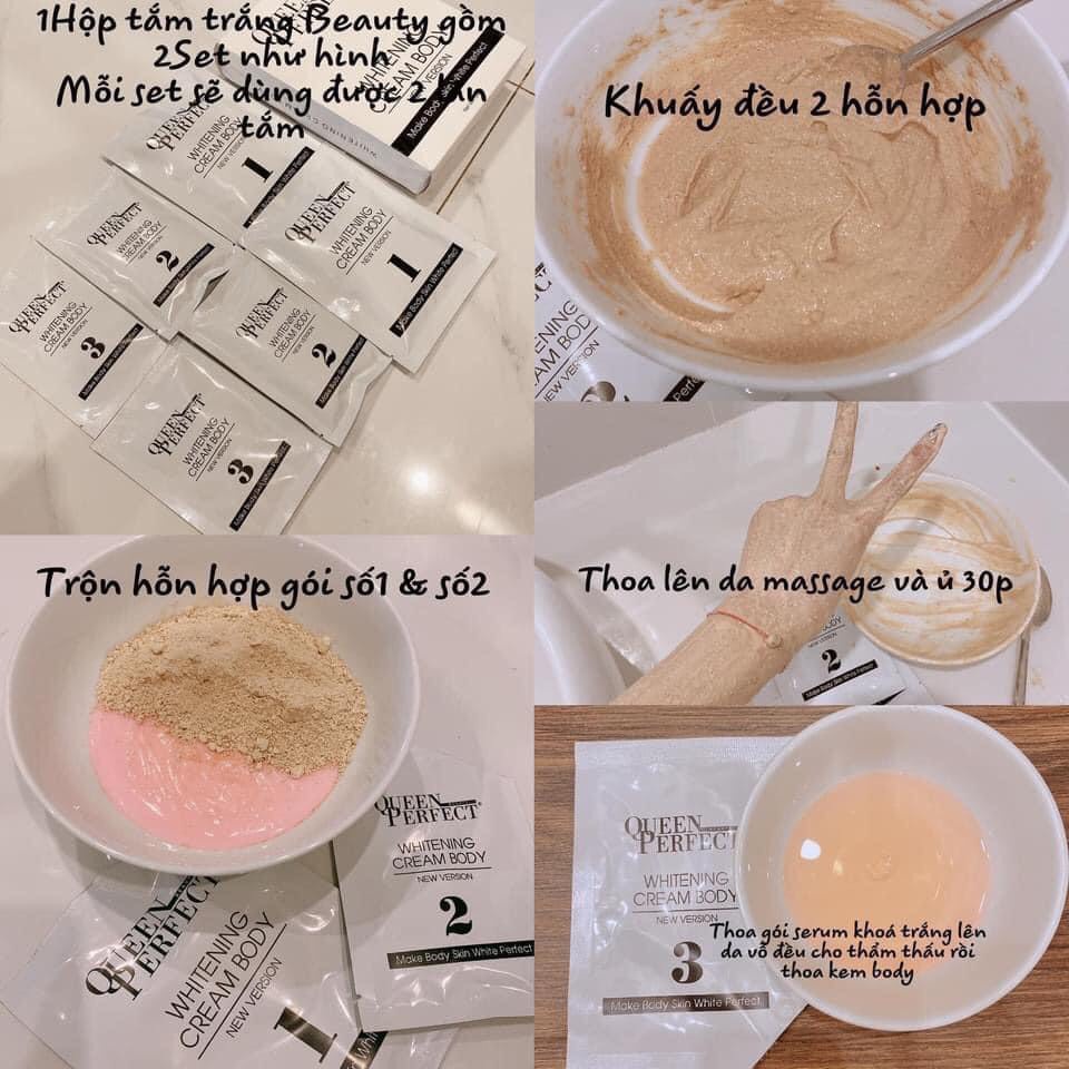 [Chính hãng] Tắm trắng golden beauty Queen Perfect trắng mịn, bật tone rõ rệt sau khi tắm, mờ thâm mờ rạn mềm mịn da | BigBuy360 - bigbuy360.vn