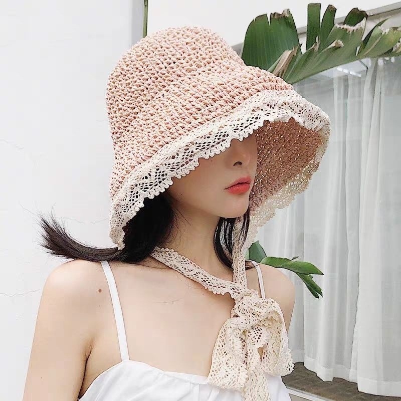 Nón Cói Chống Nắng Vành Ôm Viền Ren Cực Xinh L1300 - LoanTay