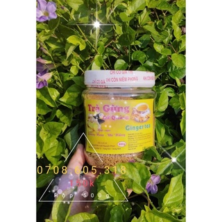 (Hàng chất lượng) trà gừng xứ quảng 500gr hòa tan tăng sức đề kháng