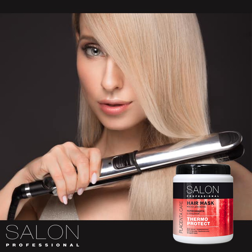 Kem ủ SALON PROFESSIONAL bảo vệ tóc khỏi các tác động nhiệt 1000ml