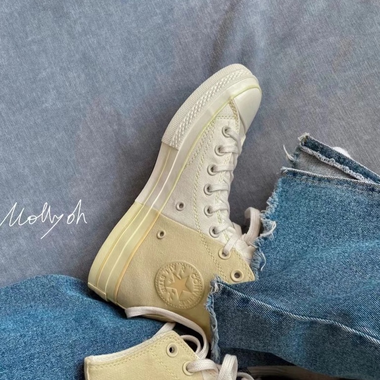 Giày Thể Thao Converse all Star 13 Bằng Vải Canvas Hai Màu Ghép Nối Dễ Phối Đồ Đa Ứng Dụng Cho Nam Và Nữ